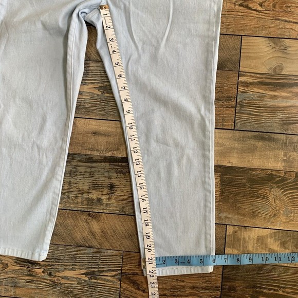 Michael Kors Izzy Cropped Skinny  Women Capri Size 8 Light Blue Mid Rise Calves - Picture 8 of 14